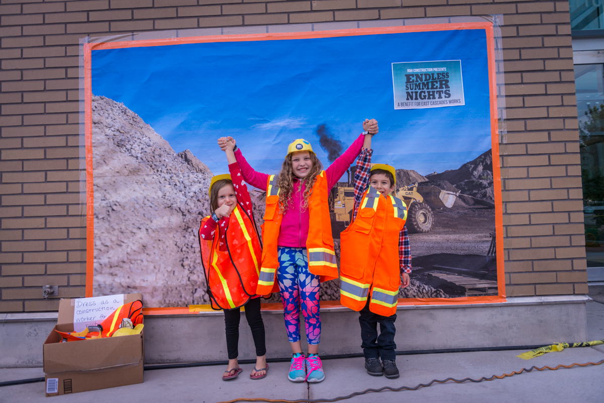 Kids having fun at the annual Endless Summer Nights event in Bend