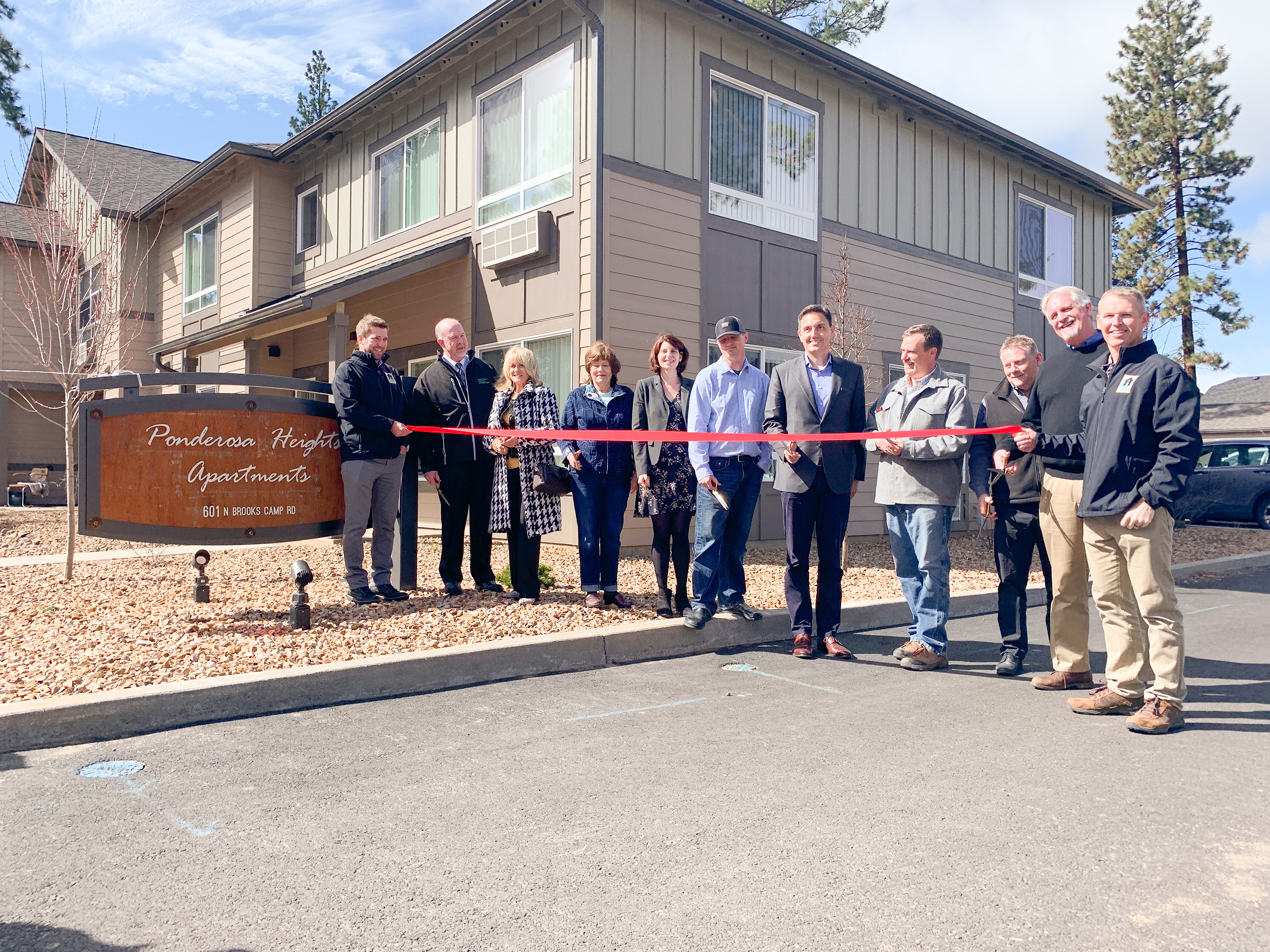 Celebrating open house for Ponderosa Heights apartments in Sisters, Oregon