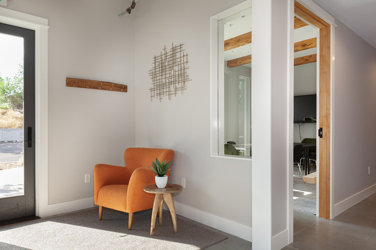 reception area in office located in Bend, Oregon