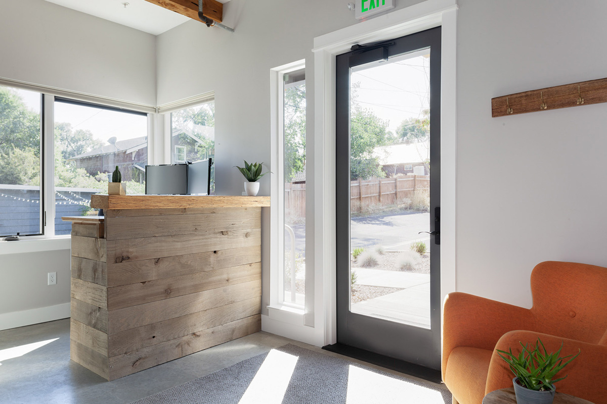 front entrance to office in Bend, Oregon