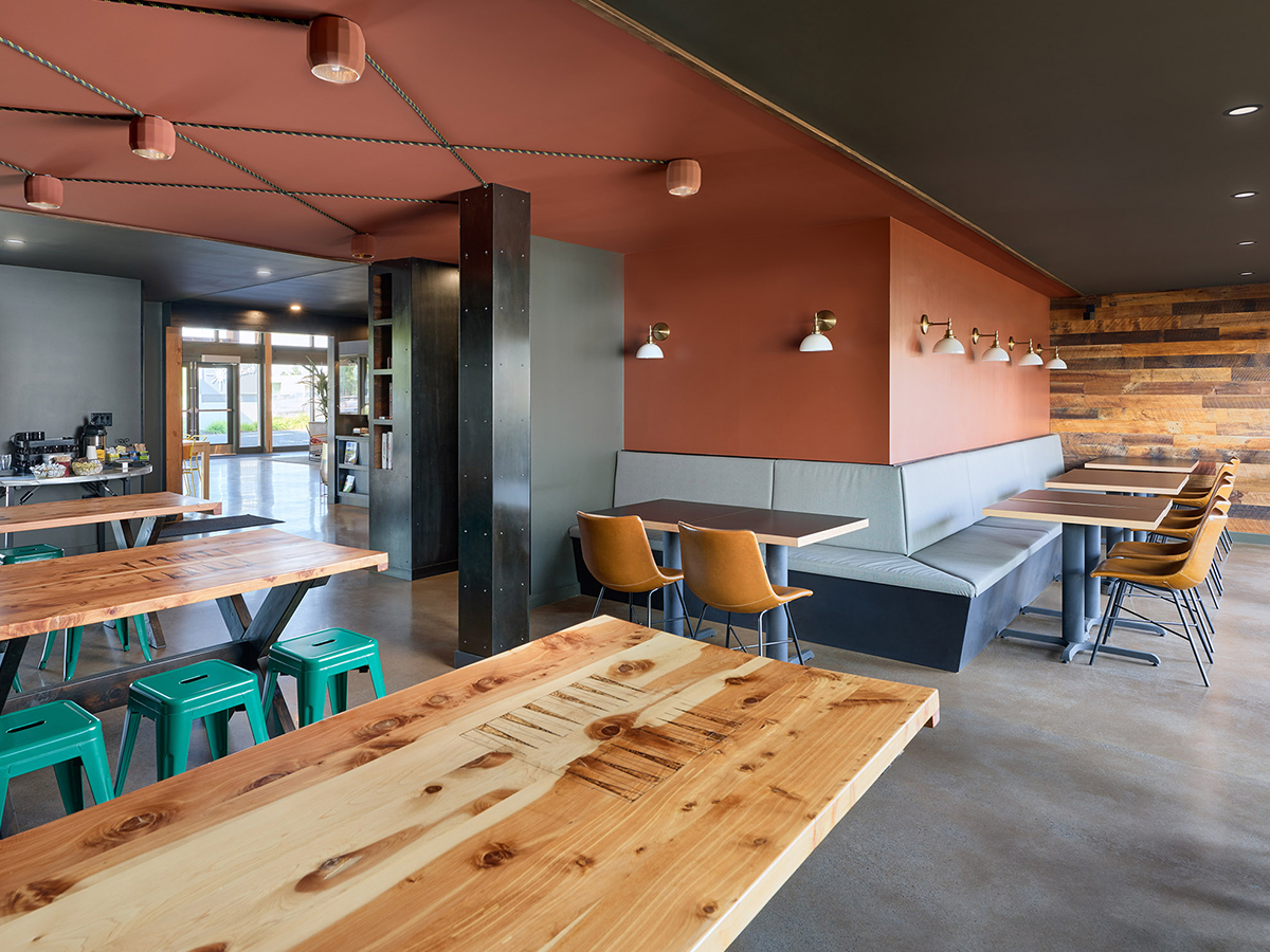 Modern and clean breakfast nook at Signature Inn hotel in Bend Oregon