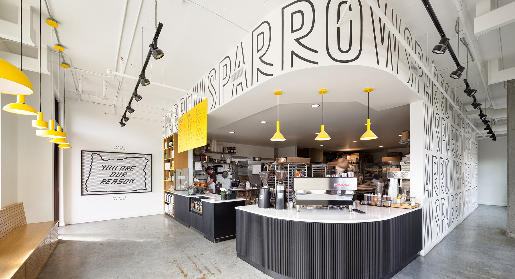 Bakery and cafe counter